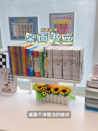 姐妹们,快来薅书立架的大羊毛!个位数直接到手两个!结实耐用,承重力强,拿取方便,一目了然,闭眼入#书立 #桌面收纳 #培养孩子好习惯#书立架