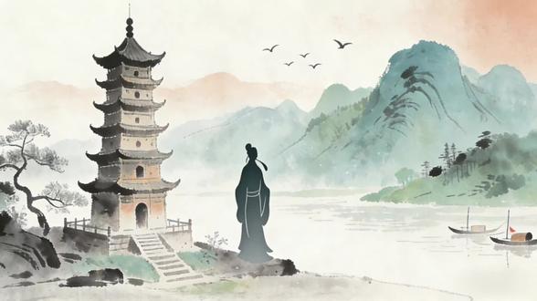 #古诗词的魅力 #每日古诗打卡 #屈原塔 楚人悲屈原,千载意未歇