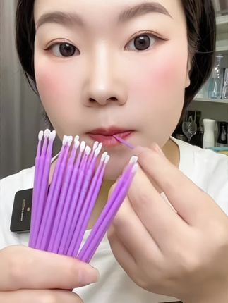 处理化妆出错的细节真的巨巨巨好用!#棉签#化妆棉棒#画眼线技巧#改妆神器#细节棉签