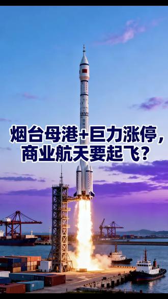 火箭冲天!烟台母港+巨力涨停,商业航天要起飞?#具力索具 #商业航天 #财经新闻 #火箭发射概念股 #热点