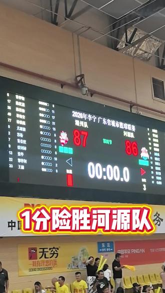 激烈!刺激!潮州队黄梓钿绝杀,1分险胜河源队! #粤BA#潮州队