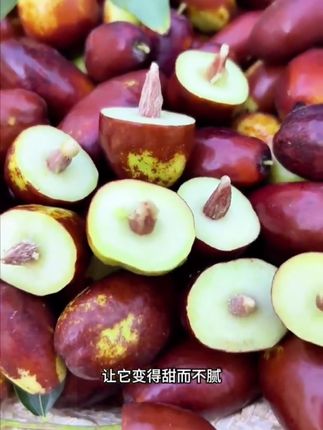 没吃#灵武长枣 的一定要试试。肉多核小,脆甜多汁,特别好吃! #长枣 #应季水果 #口感非常好 #枣子