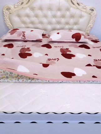 #家纺床上用品 #牛奶绒床盖 #床单 #面料柔软细腻 #居家好物