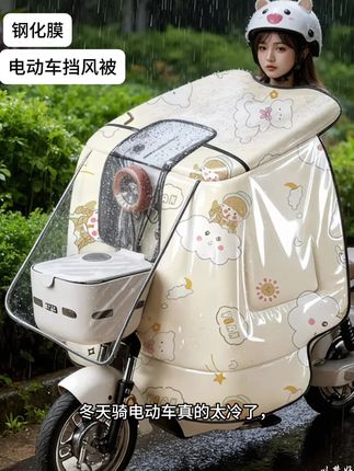 钢化膜款挡风被下暴雨也不怕 #挡风被 #挡风被工厂店 #挡风被防风防尘防泼水 #钢化膜电动车挡风被 #电动车挡风被