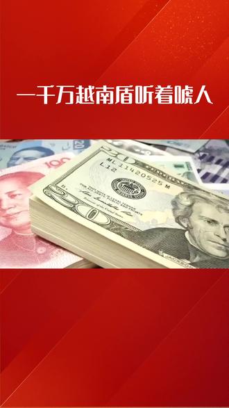 一千万越南盾听着唬人 实际能换多少人民币