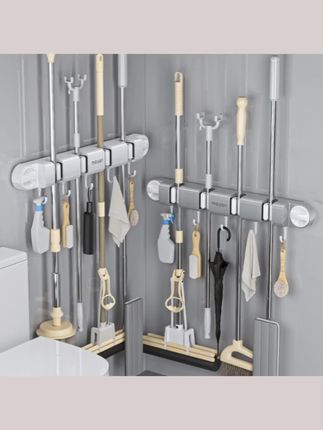 #好物推荐🔥 吸盘拖把壁挂夹扫把拖布家用卫生间浴室强力固定挂钩免打孔拖把架#居家好物分享 #好物推荐分享 #家居好物 #吸盘拖把架子