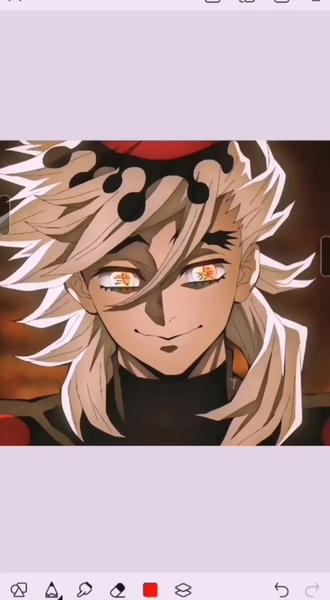 #动漫角色 #鬼灭之刃#童磨#黑图 今天也是按照猗窝座大人的命令来画童磨的黑图