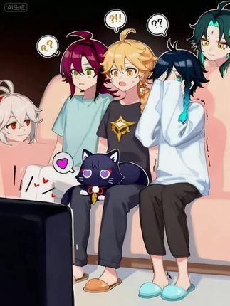 风男一起看电影 #原神创作者激励计划#原神#风男#魈#散兵