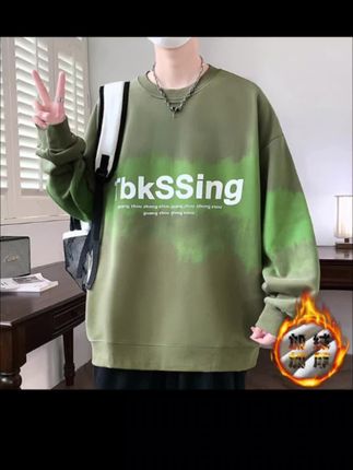 2025春秋新款渐变色棉质潮流卫衣青少年帅气大童长袖学生秋装上衣#男生穿搭 #卫衣穿搭 #时尚卫衣 #百搭卫衣 #帅气穿搭