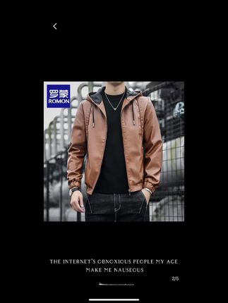 燕子精选橱窗有好物分享出现 皮夹克男士皮衣秋冬时尚外套韩版休闲潮流连帽来朋友们盘它
