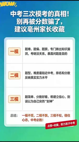 2026亳州高中录取分数线预测
1001-亳州一中 | 757.6分
2002-亳州二中 | 705.5分
1102-亳州十八中 | 647.5分
1232-亳州三十二中 | 595.5分
1234-亳州三十四中 | 553.0分
1301-亳州风华高级中学 | 489.0分
1302-亳州薰学高级中学 | 561.0分
1303-亳州亳芜高级中学 | 432.0分
2103-亳州三中 | 551.5分
2105-亳州五中 | 515.5分
2301-亳州谨城区宏志中学 | 430.0分
亳州三十六中 | 530.5分
3+4预计680分左右
2026中考建档线预测(400-410)
建议家长收藏
#亳州一中 #强烈推荐 #学习方法 #家长必读