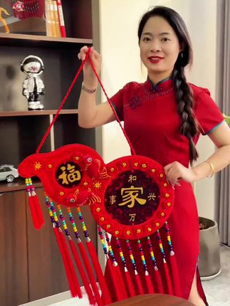 高档桃木中国结精美葫芦挂件福字客厅大号玄关入户门新品吉祥挂饰#中国结#葫芦挂件#喜庆用品 #中国结挂件 @DOU+小助手 @巨量千川