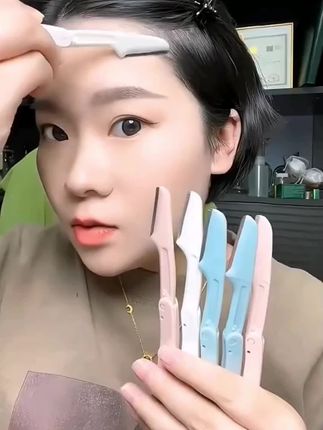 10片修眉刀片,#刮眉刀片#纹绣师化妆师美容院女生专用修眉神器修眉毛刀片#每日分享 #修眉神器 #化妆工具