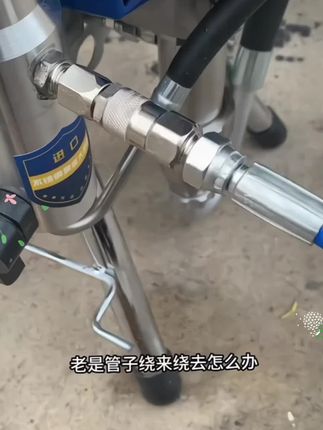 #油漆工#乳胶漆喷涂机#喷涂机旋转活接#喷涂机配件 #喷枪活接