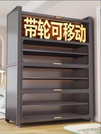 鞋架家用门口鞋柜2025爆款新款大容量多功能防尘省空间靠墙收纳架#鞋柜