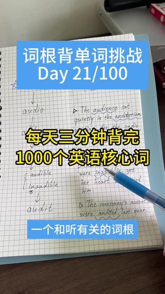 和听有关的6个单词
#英语 #背单词