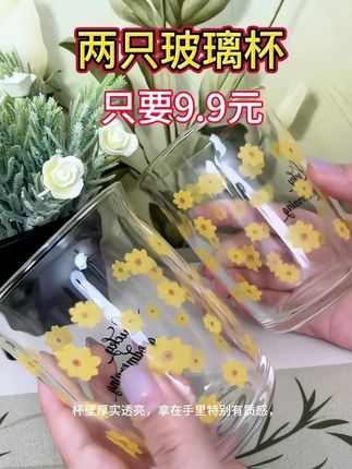 #创作灵感 #高颜值玻璃杯 #水杯 #居家好物 #美观实用 @DOU+小助手