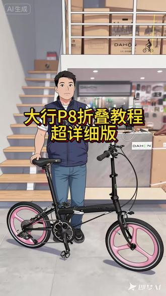 大行P8折叠教程 超详细版 #洞庭路大行 #棉三大行 #折叠自行车🚴 #折叠车