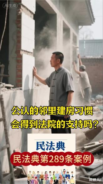 公认的邻里建房习惯,会得到法院的支持吗?#民法典#民法典解读 #民法典与生活同行 #以案说法 #每天学习一点点