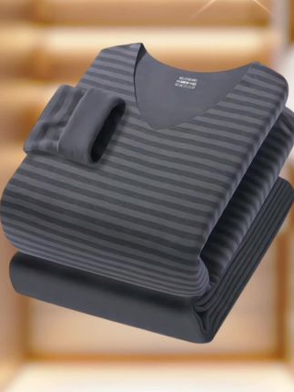 男士德绒保暖内衣套装#品质男装 #谁穿谁好看#高级感穿搭