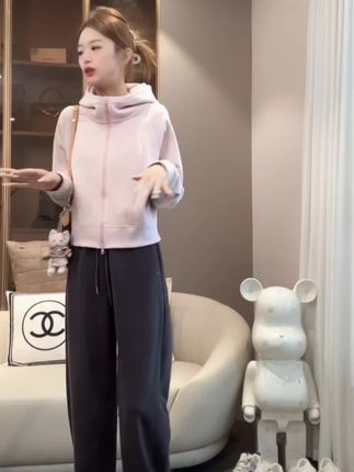 2025新款糯米绒休闲运动连帽显瘦百搭秋冬加绒宽松上衣裤子套装女#简约时尚穿搭 #春秋穿搭 #休闲裤 #氛围感穿搭 #秋冬穿搭必备