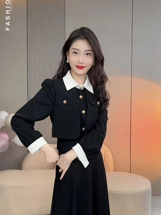 #高级感穿搭 #显高显瘦 #好看的连衣裙 #气场全开 #学院风穿搭