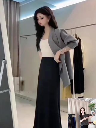 秋季新款半身裙#显高显瘦 #梨形身材穿搭 #显瘦显高显气质 #这么穿显瘦20斤 #百搭显瘦