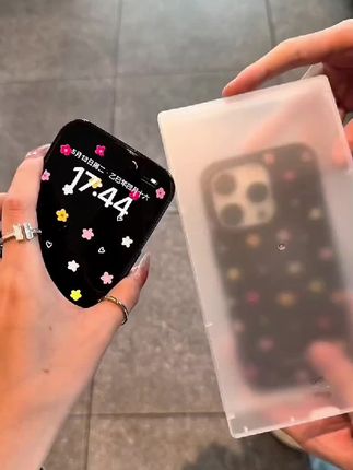 奥菲顿春日小花小心适用iPhone16果冻15手机壳华为vivo小米14oppo#手机壳