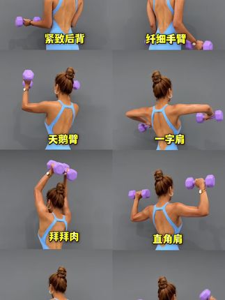 一对哑铃肩背手臂紧致训练,赶紧收藏练起来了#力量塑形 #肩背训练 #女子塑形 #好身材练起来 #努力成为最好的自己