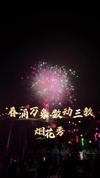 今晚的烟花秀看安逸没得?跟姐妹花一起来重温一遍吧#烟花🎆 #送你一场烟花盛宴 #三教镇