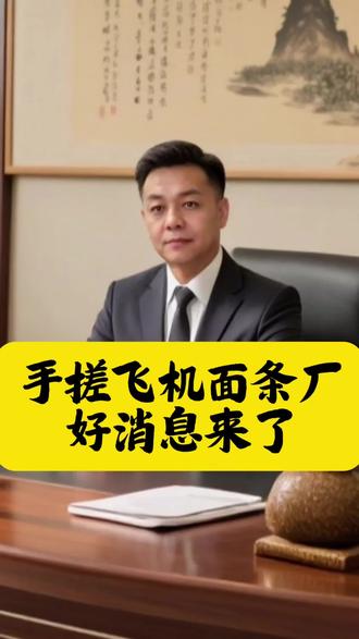手搓飞机面条厂好消息来了 #热点