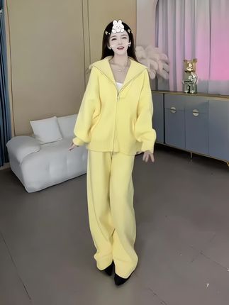 #小香风入秋穿搭一整套 时尚套装 秋装新款 慵懒气质洋气女装