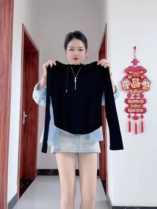 时尚休闲连帽上衣,洋气减龄百搭款,巨显瘦巨遮肉,早秋穿搭少不了!#早秋穿搭 #休闲连帽上衣 #百搭不挑人