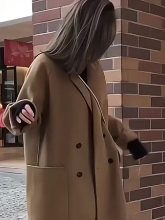 2025新款高级感大码西装式呢子大衣秋冬胖mm赫本风毛呢外套女上衣#呢子大衣 #毛呢大衣 #高级感穿搭 #胖mm穿搭 #西装外套