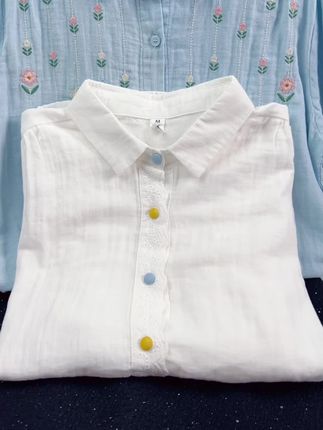 超级柔软透气的双层婴儿棉纱长袖,软软糯糯的超舒服#纯棉#面料柔软舒适 #源头实力厂家 #秋季穿搭 #遮肉显瘦