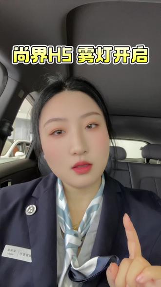 #尚界H5 雨雾天气要打开雾灯哟!#尚界