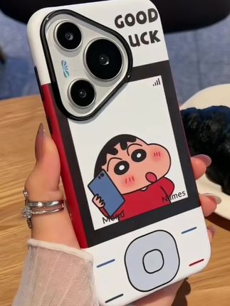 手机壳小新妮妮p70ultr a高级创意新款p60防摔#新款 #漂亮 #怎么这么好看