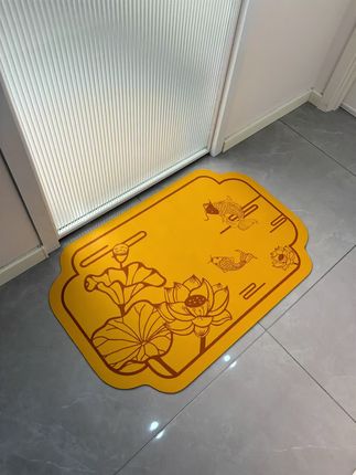 莲花锦鲤卫生间地垫