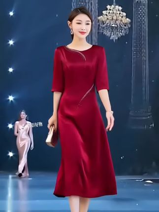 #婚礼妈妈礼服 #新款连衣裙 #婚宴妈妈装 #优雅气质 #高级感穿搭