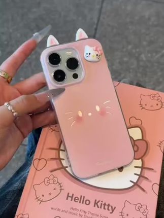 这么可爱的粉kitty立体耳朵壳壳~当然要拥有啦~是吧好朋友 #这个手机壳真的长在我心巴上了 #手机壳 #仙女必备 #这也太好看了 #闺蜜同款手机壳