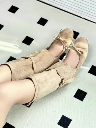 #凉靴#镂空凉靴 #女靴#芭蕾风凉靴#蝴蝶结凉靴