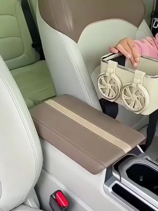【双杯架】多功能车载收纳盒扶手箱储物盒水杯架汽车纸巾盒轻松收纳#扶手箱储物盒 #多功能车载扶手箱储物盒 #汽车好物