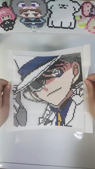 噔噔蹬蹬Ladies and gentlemen, it's a show time
#手工diy制作 #名侦探柯南 #拼豆 #怪盗基德 #接单中