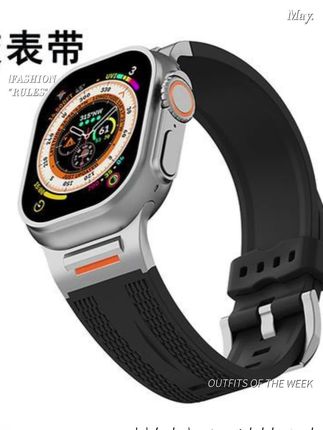 慕名猫适用苹果手表iWatch11Ultra3拓步者运动硅胶表带s10/s9SE3#苹果 #applewatch #iPhone