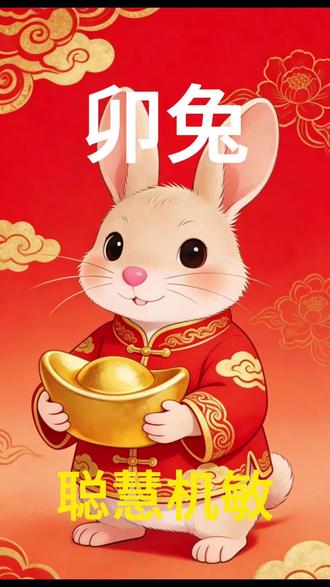 十二生肖—卯兔 #生肖 #生肖文化 #属兔的人