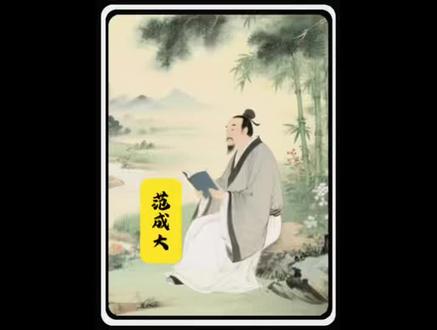 带你了解语文书上的历史人物#语文书 #语文 #历史人物 #范成大 #五年级