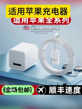 适用苹果充电器iPhone14pro/ 13/12/11Pro快充头8/7/6/5原装充电头#充电器 #快充 #苹果数据线