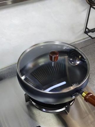 大肚炒锅 电磁炉燃气灶通用,精铁打造,无涂层耐刮耐磨,久用不粘锅#大肚锅 #不粘锅 #铁锅 #厨房好物 #高品质锅具