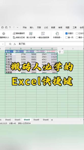 打工人必会的Excel快捷键!#办公技巧 #excel技巧 #WPS #知识分享 #excel快捷键