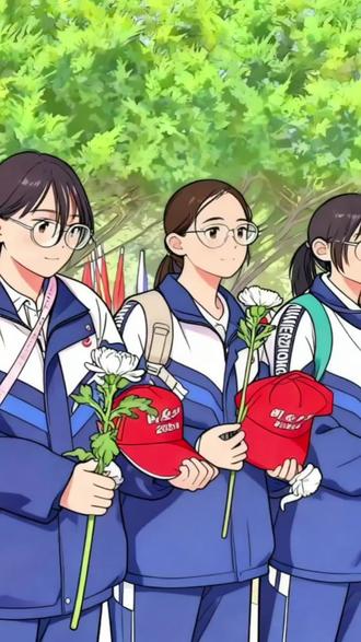 五星闪耀皆为华夏,愿吾辈之青春捍盛世之中华!#清明#绘画#华夏文明 #英烈永垂不朽 #绘画感人